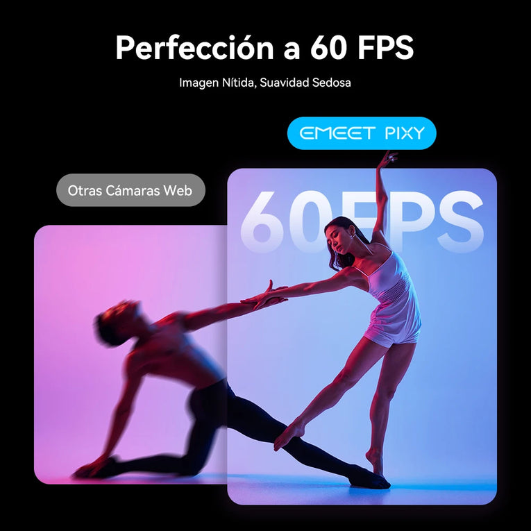 Cámara Web 4K PTZ EMEET PIXY con Doble Cámara, Seguimiento por IA, para Streaming, con Sensor Sony, Control por Gestos y Autoenfoque