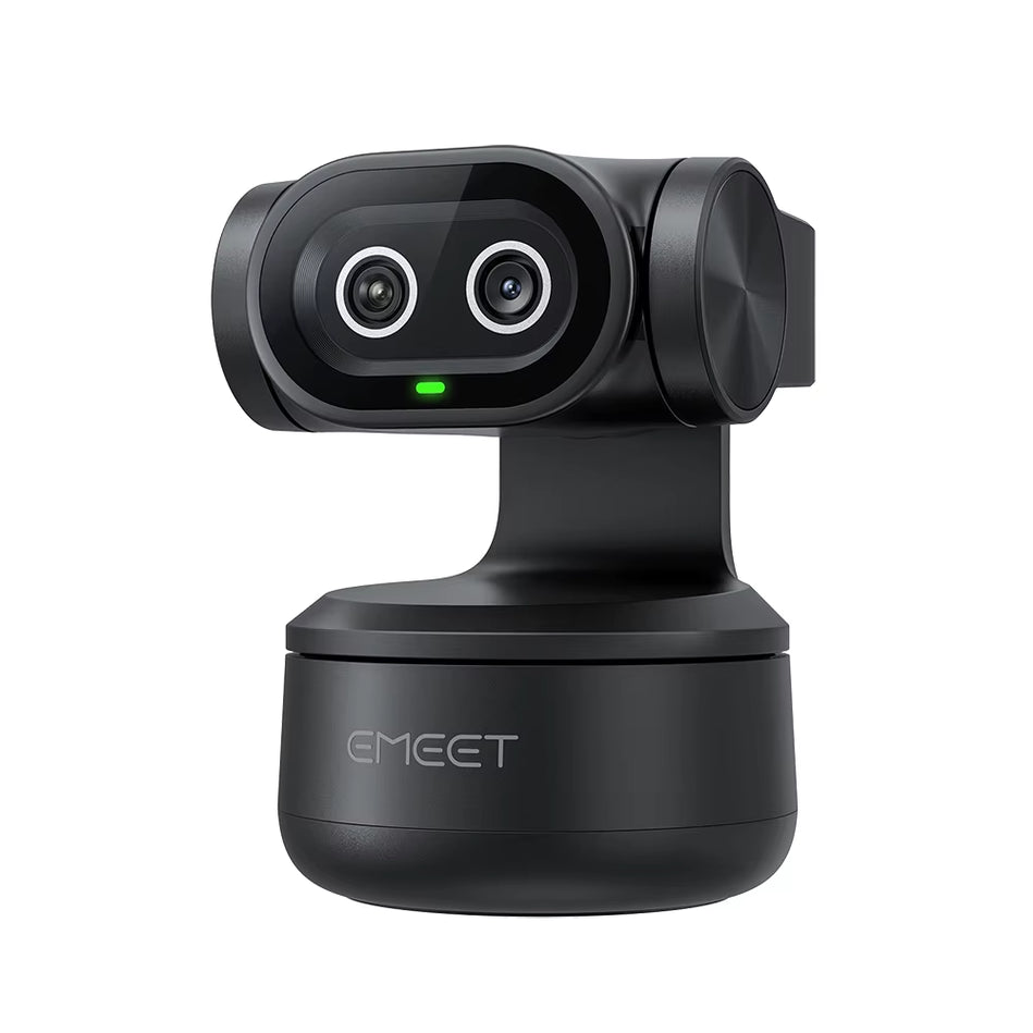 Webcam 4K EMEET PIXY Cámara De Vídeo De Seguimiento IA De Doble Cámara Con Sensor Sony Control y Enfoque Automático