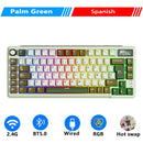 RK ROYAL KLUDGE L75 Cinco Teclas De Acceso Directo Estructura De Junta De Teclado Mecánico Personalizable Teclado gaming Con Retroiluminación RGB Trimodal
