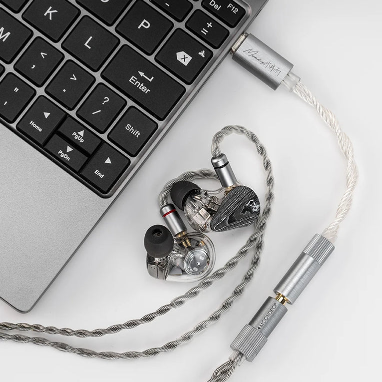 Moondrop Echo-A | Amplificador/Decodificador USB-C Portátil 3,5 mm Hi-Res