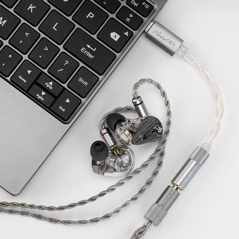 Moondrop Echo-A | Amplificador/Decodificador USB-C Portátil 3,5 mm Hi-Res