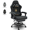 Symino Silla Para Gaming De Estilo Racing, Silla De Oficina Con Reposapiés Y Reposabrazos Ajustables