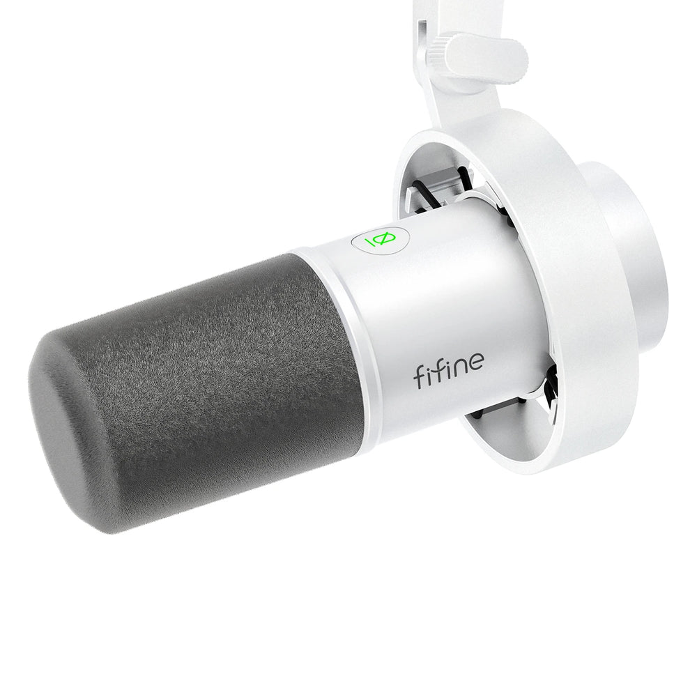 FIFINE K688 Micrófono Dinámico XLR Con Monitoreo En Tiempo Real, Transmisión USB, Con Perilla De Ganancia/Silencio Táctil