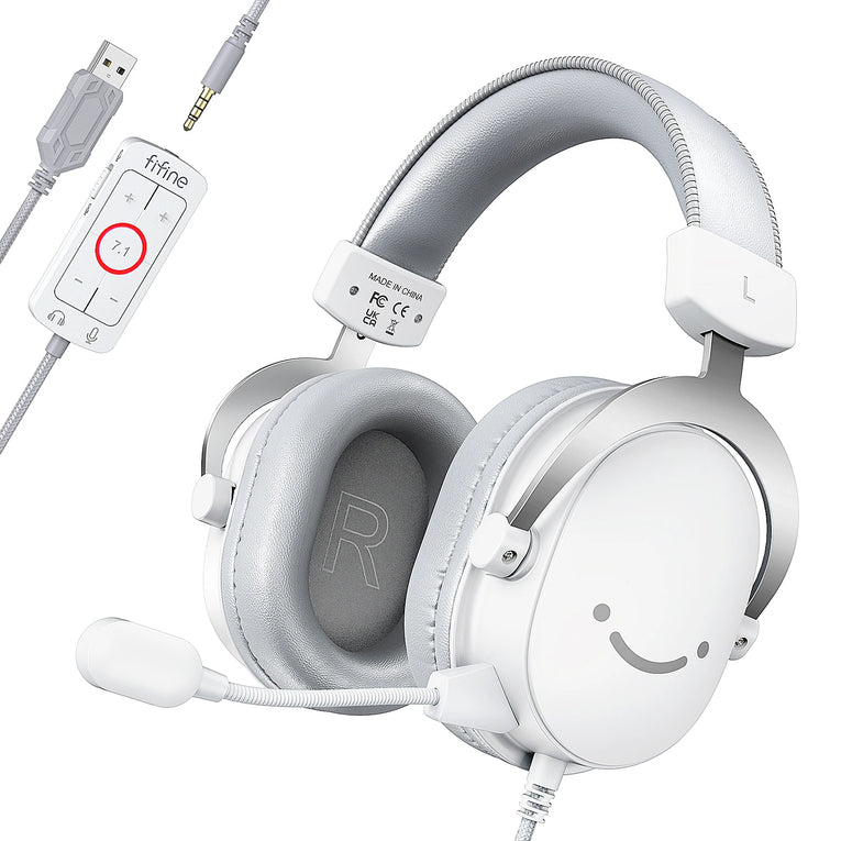 Fifine Ampligame H9 -Auriculares Para Juegos USB Con Sonido Envolvente 7,1/Conector De 3,5Mm/Micrófono