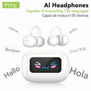 Auriculares Bluetooth HTC NE54 Inalámbricos, Clip para Oreja, Bluetooth 6.0, Pantalla Táctil y Sonido HiFi