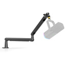 FIFINE BM88 - Soporte Para Micrófono Con Brazo De Pie De Perfil Bajo Con Soporte De Escritorio/Manipulación De Cables