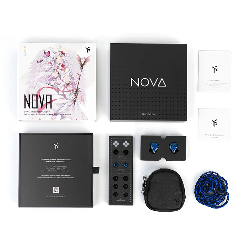 TrutHear NOVA 1Dynamic 4 | Auriculares In-Ear Balanceados con Cable Desmontable 0,78 mm – 2 Pines