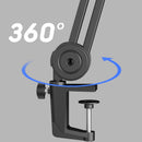 Fifine Soporte De Brazo De Micrófono Ajustable, Brazo De Alta Resistencia, Tijera De Suspensión, Para Grabación De Podcasting
