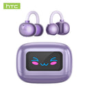 Auriculares Bluetooth HTC NE54 Inalámbricos, Clip para Oreja, Bluetooth 6.0, Pantalla Táctil y Sonido HiFi