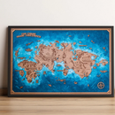 Mapa en madera de diferentes sagas - Miura Vault