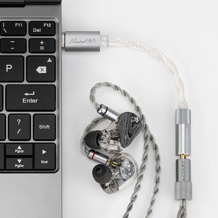 Moondrop Echo-A | Amplificador/Decodificador USB-C Portátil 3,5 mm Hi-Res