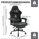 Symino Silla Para Gaming De Estilo Racing, Silla De Oficina Con Reposapiés Y Reposabrazos Ajustables