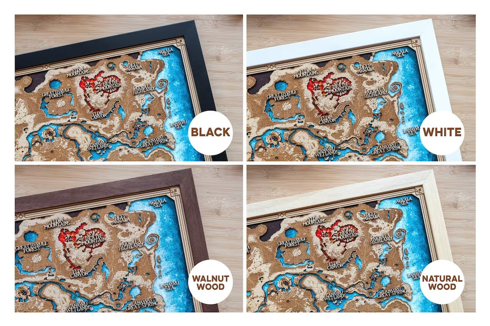 Mapa en madera de diferentes sagas - Miura Vault