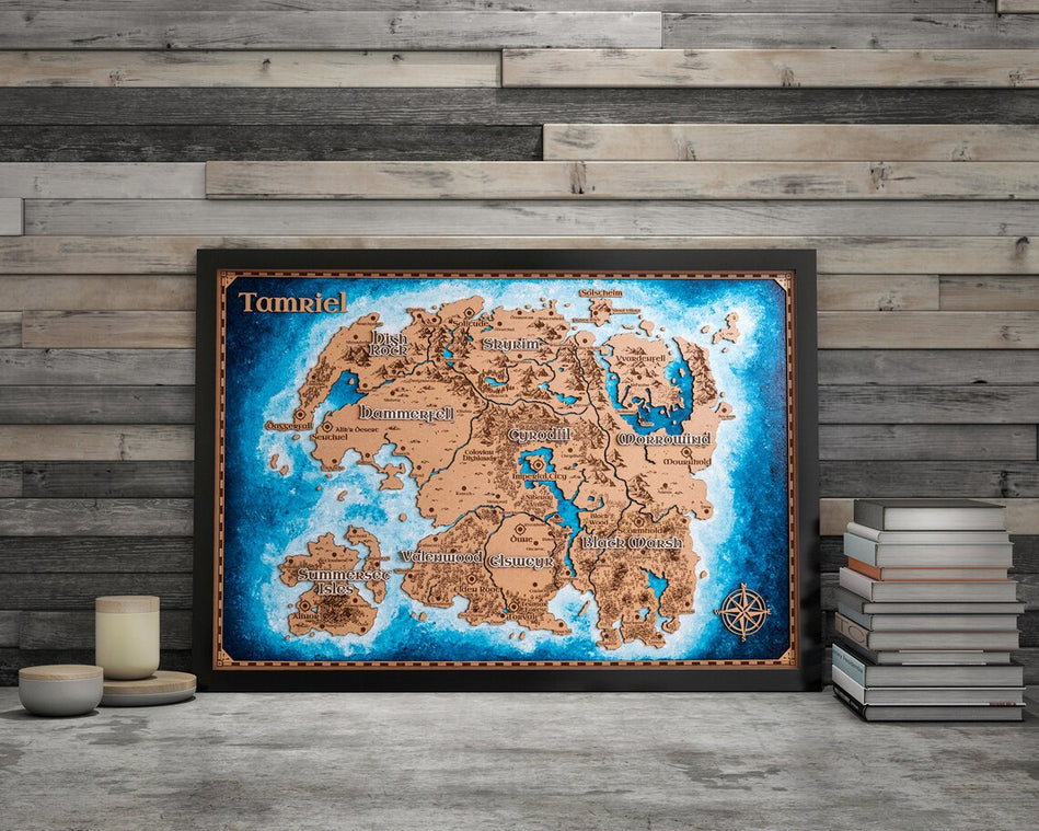 Mapa en madera de diferentes sagas - Miura Vault